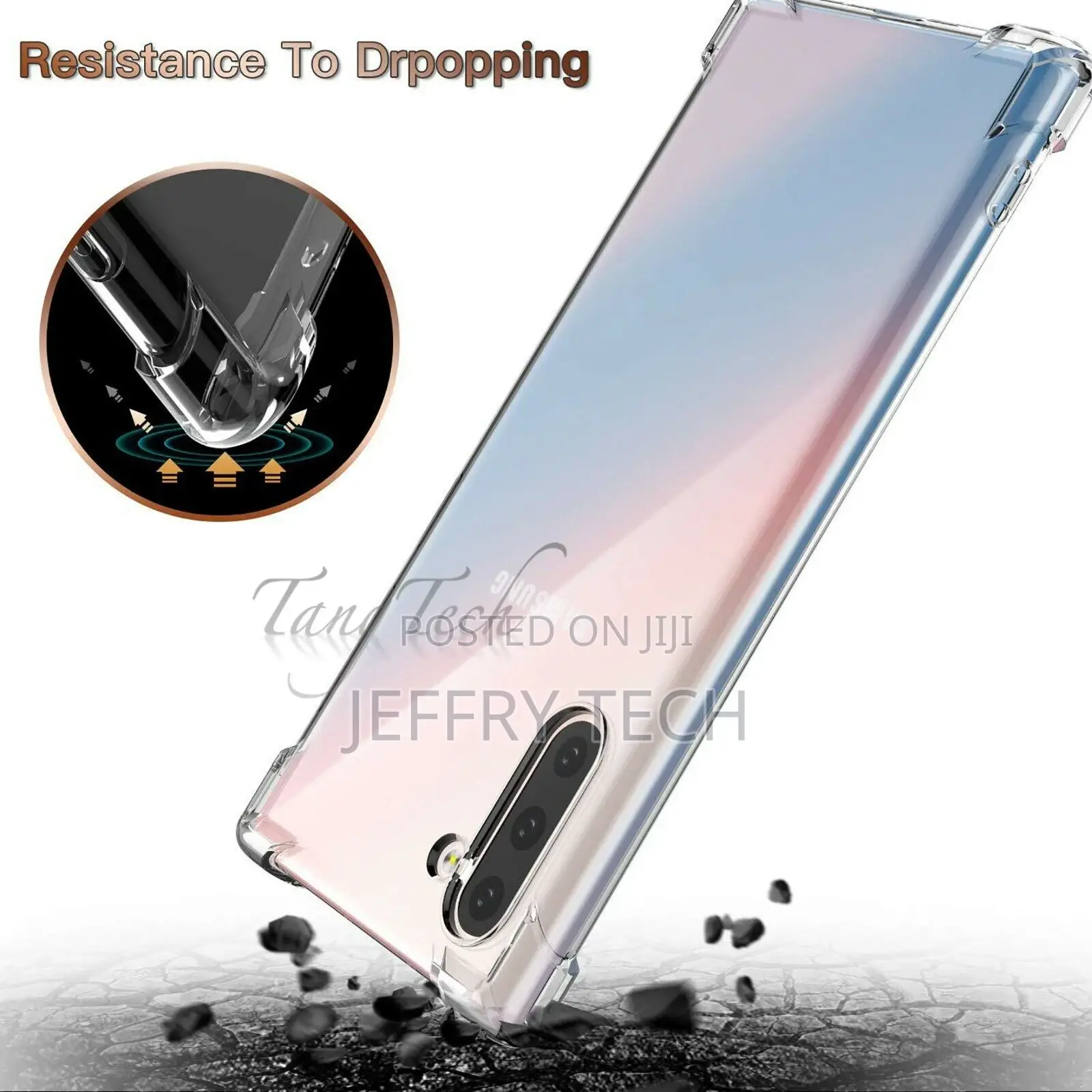 For Samsung Galaxy S20 10 98 Note10+ Shockproof Silicone Cle