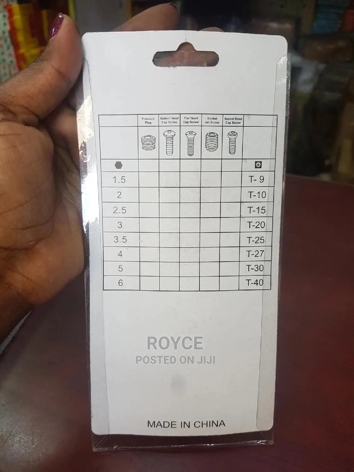 8pc Folding Tox Key Set