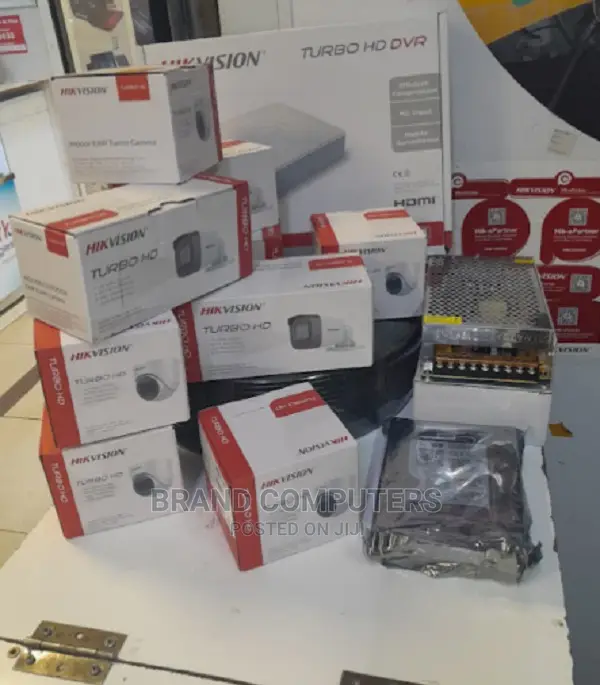 A Set of 16 Pieces/Channels Hikvision CCTV Cameras