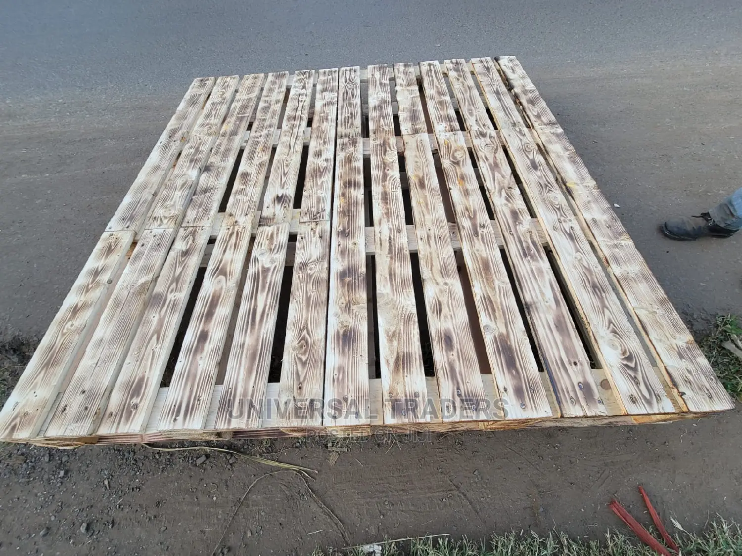 Wooden Pallets - 5 by 6ft Wooden Pallet Bed - Blazed Pallets