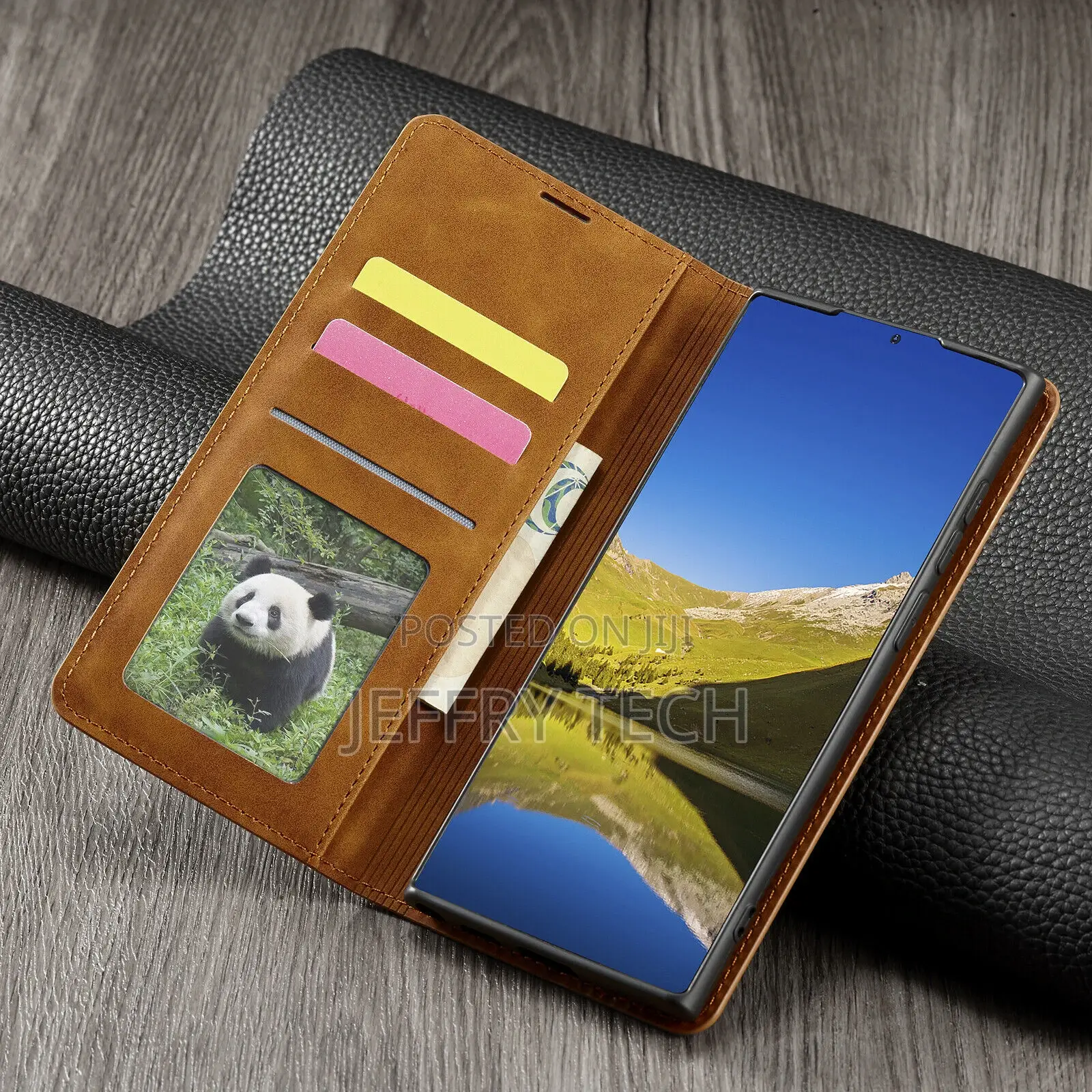 Magnetic Leather Wallet Case for Samsung S23 S22 S21 S20 Not