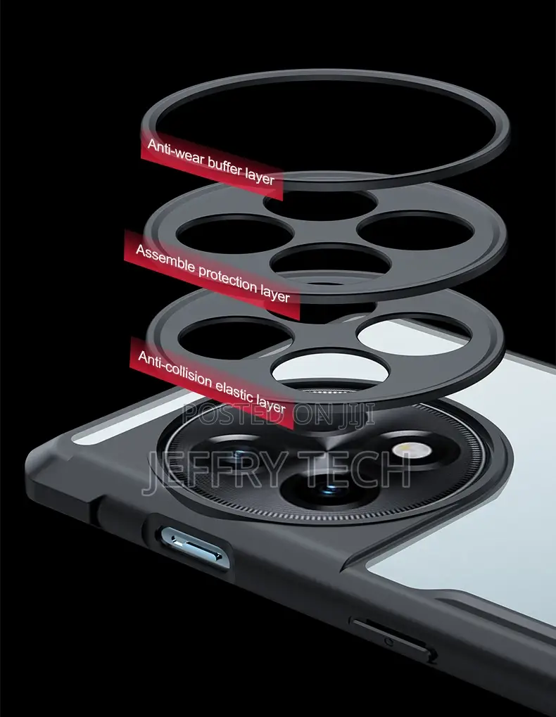 Shockproof Case for Oneplus 11R, Transparent Anti-Fingerprin