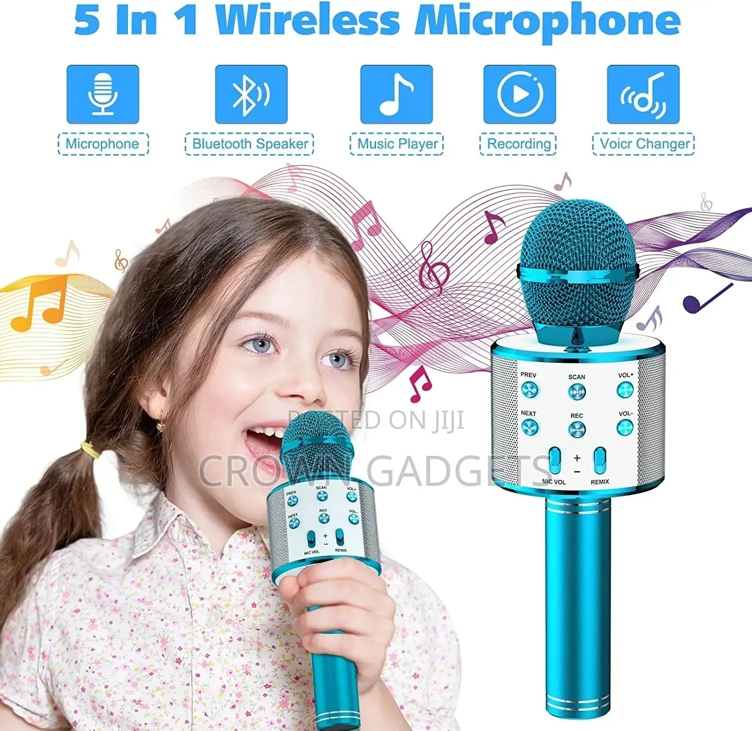 Professional Bluetooth Karaoke Microphone Speaker