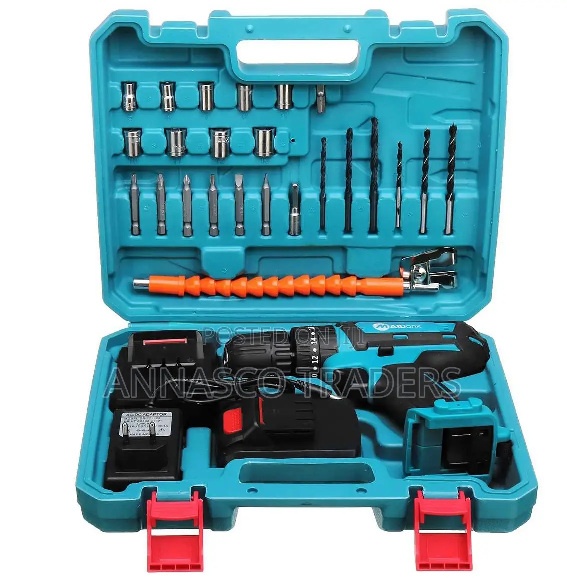 Makita 26v Rechargable Cordless Drill With Accessories