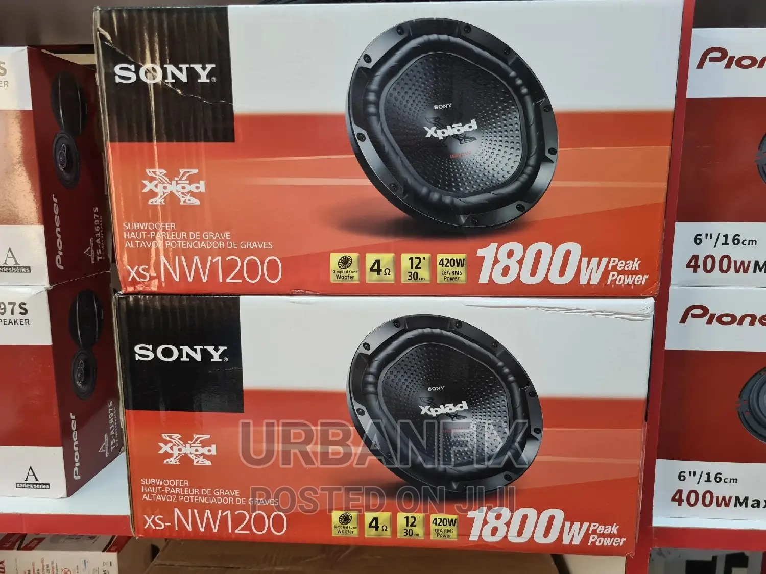 Sony 1800 Watts 12 Inch Bass Subwoofer- Double Magnet
