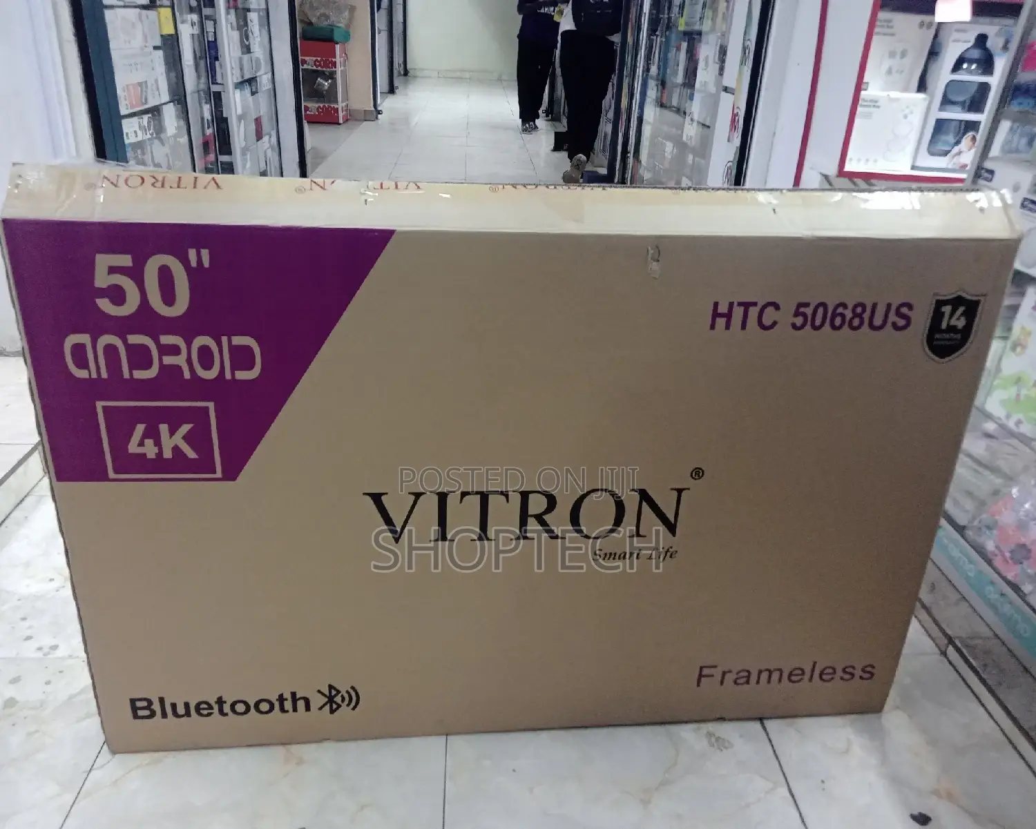Vitron 50" Inch Frameless Bluetooth Uhd Android Tv