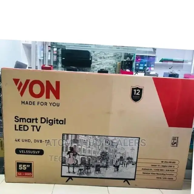 Von 55 Inches Smart Android Digital Tv 