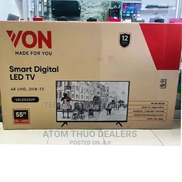 Von 55 Inches Smart Android Digital Tv 