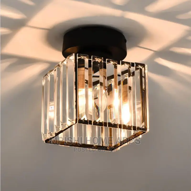 Square Crystal Ceiling Light