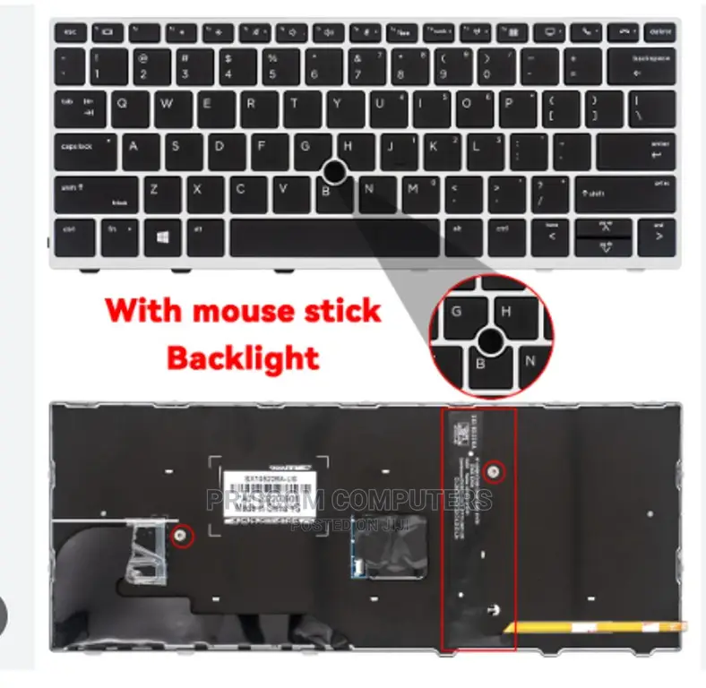 HP Elitebook 830G5, 730G5, 735G5, 835G5 Backlight Keyboard