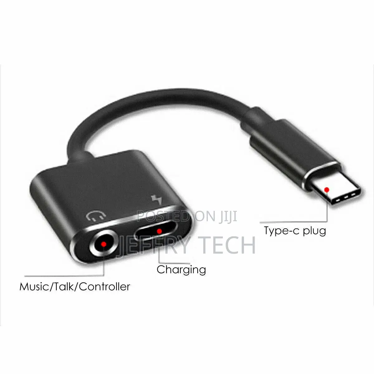 Charger and Headphone 2 in 1 USB Type C to 3.5mm Aux Audio C