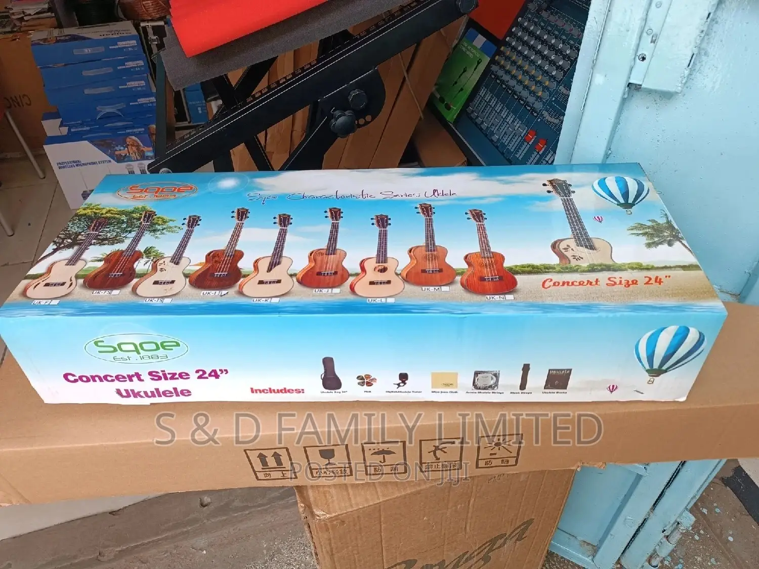 Concert Size 24 Inch Ukulele