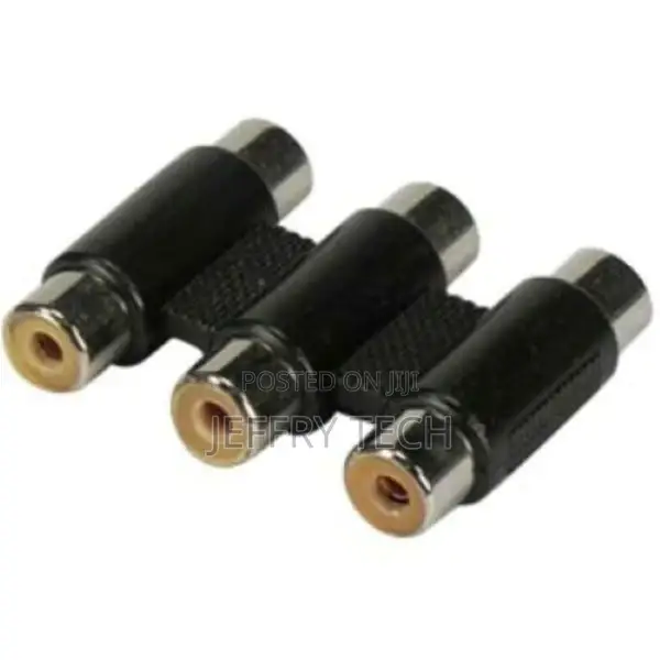Triple RCA Female to Female Coupler