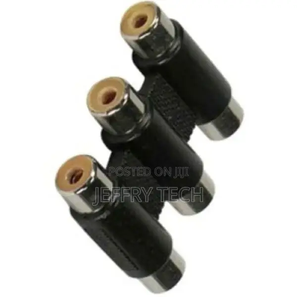 Triple RCA Female to Female Coupler