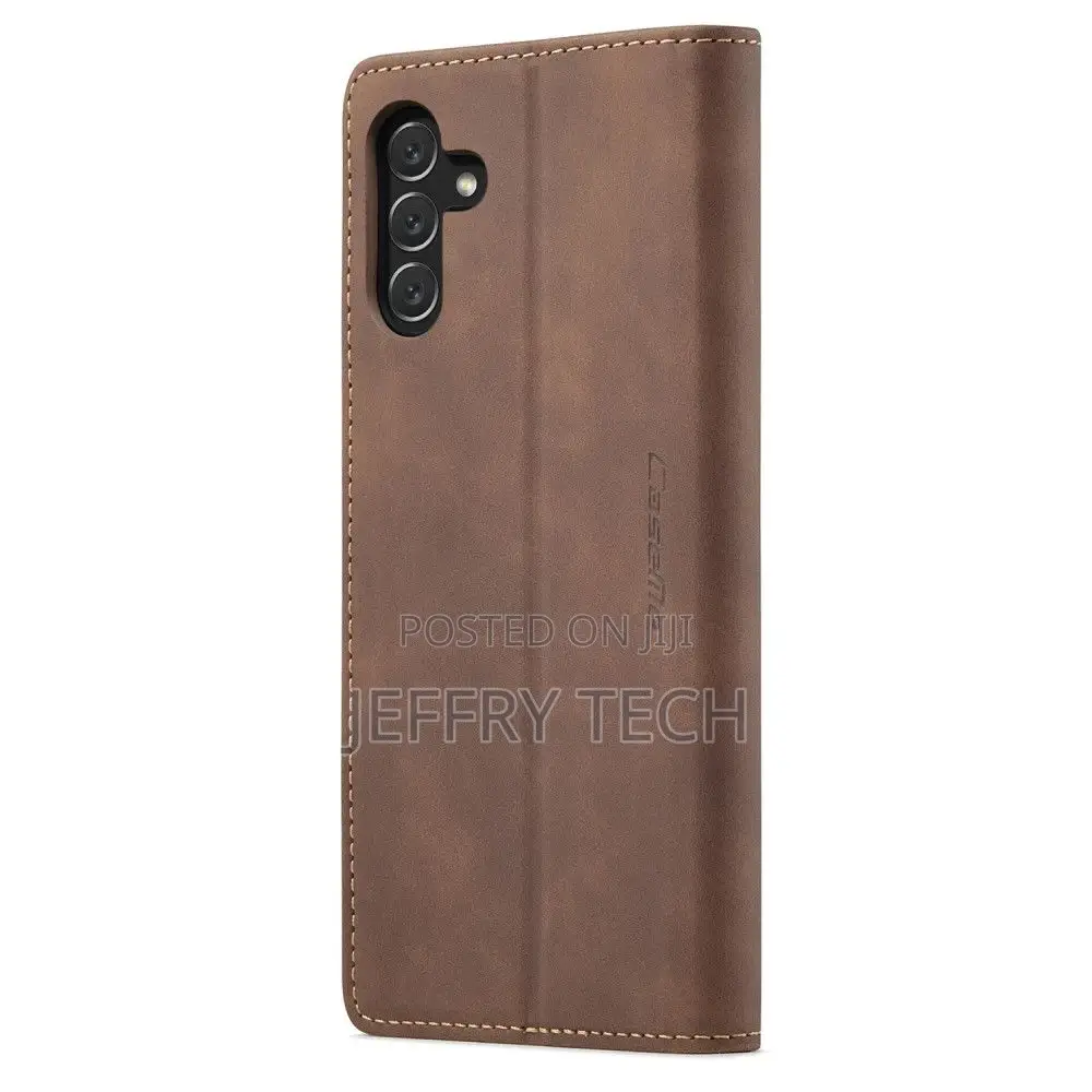 Samsung Galaxy A24 4G Flip Vintage Case - Coffee