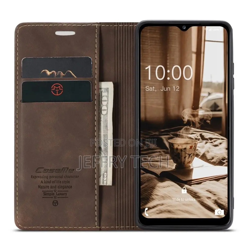 Samsung Galaxy A24 4G Flip Vintage Case - Coffee