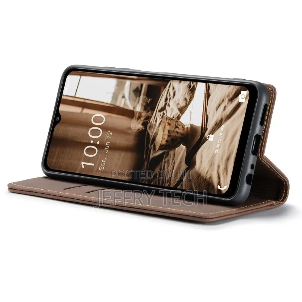 Samsung Galaxy A24 4G Flip Vintage Case - Coffee