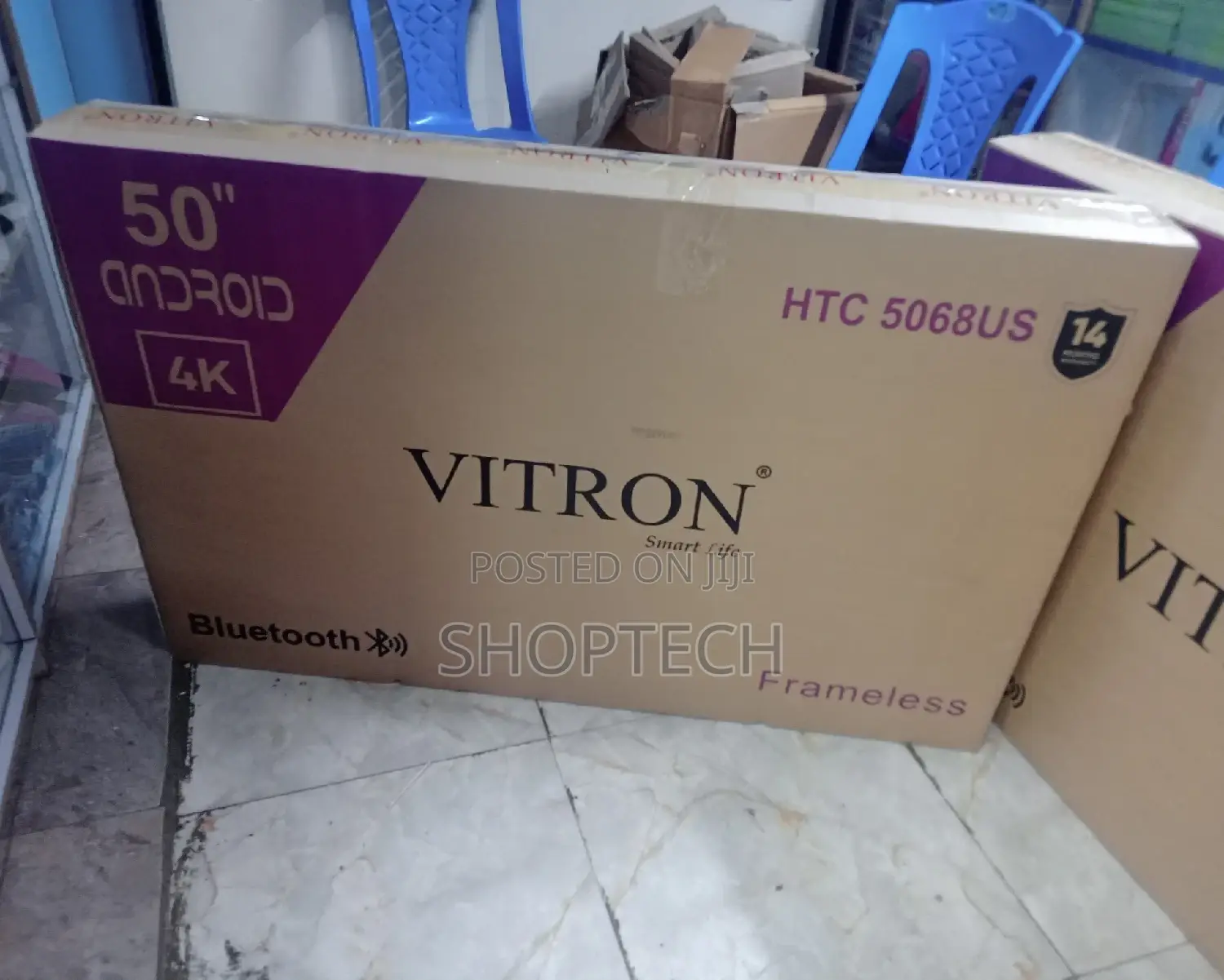 Vitron 50" Inch Frameless Bluetooth Uhd Android Tv