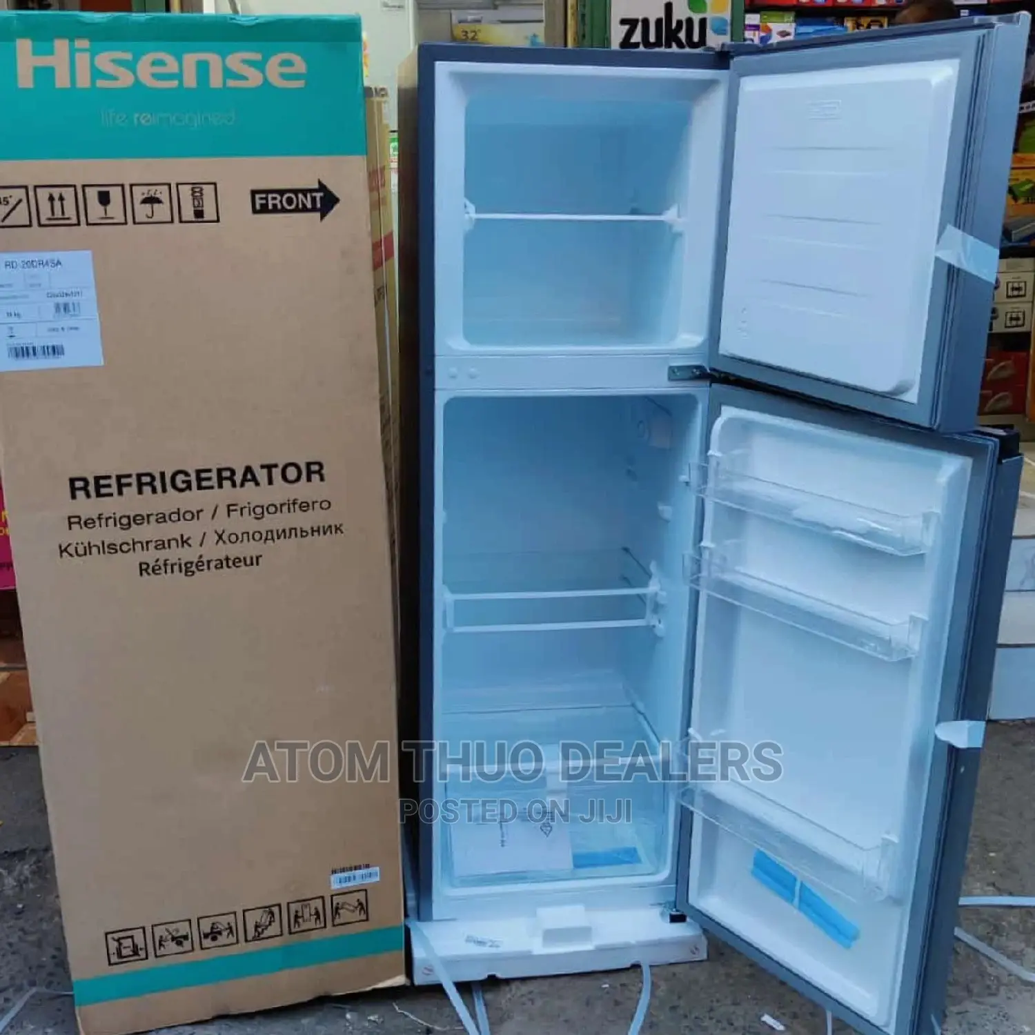 *Hisense Double Door, Direct Cool 154litres at *