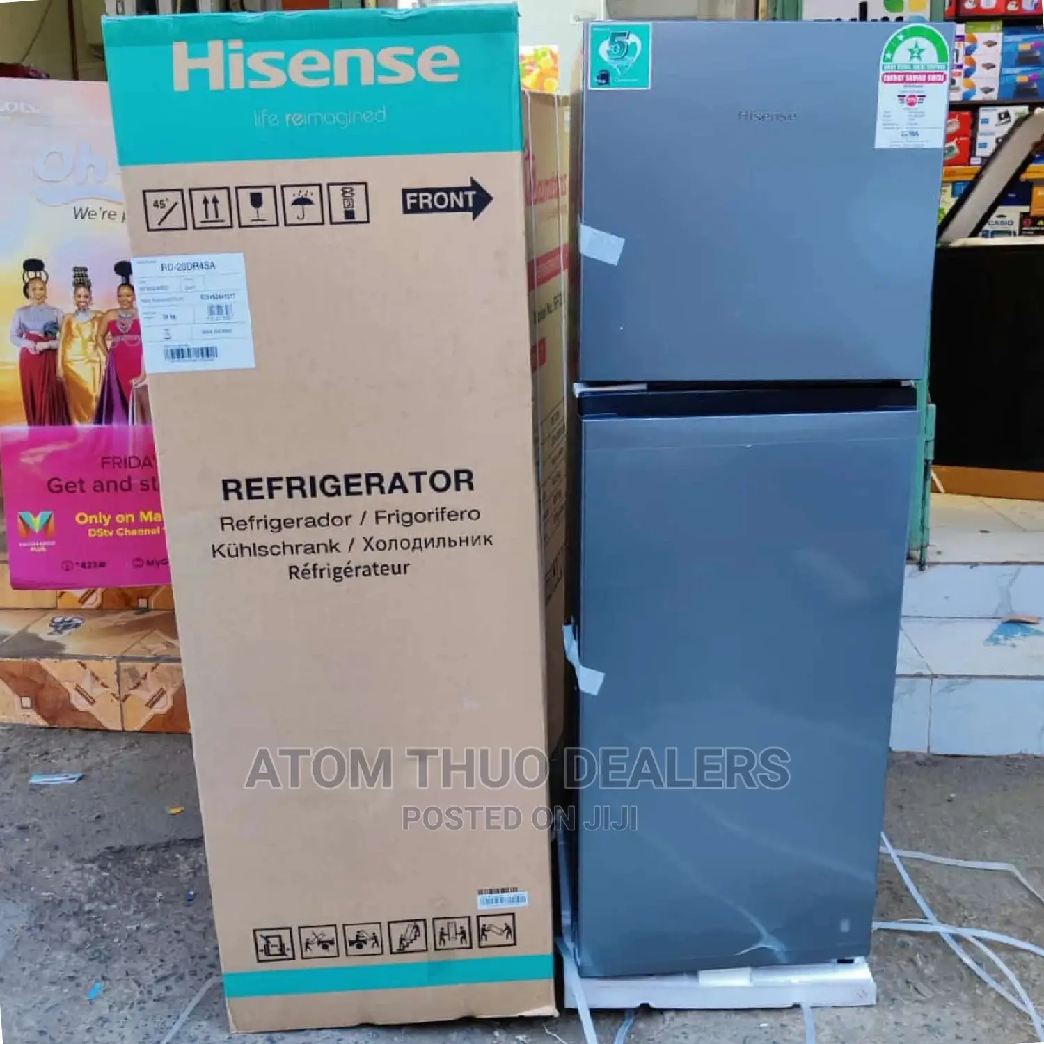 *Hisense Double Door, Direct Cool 154litres at *