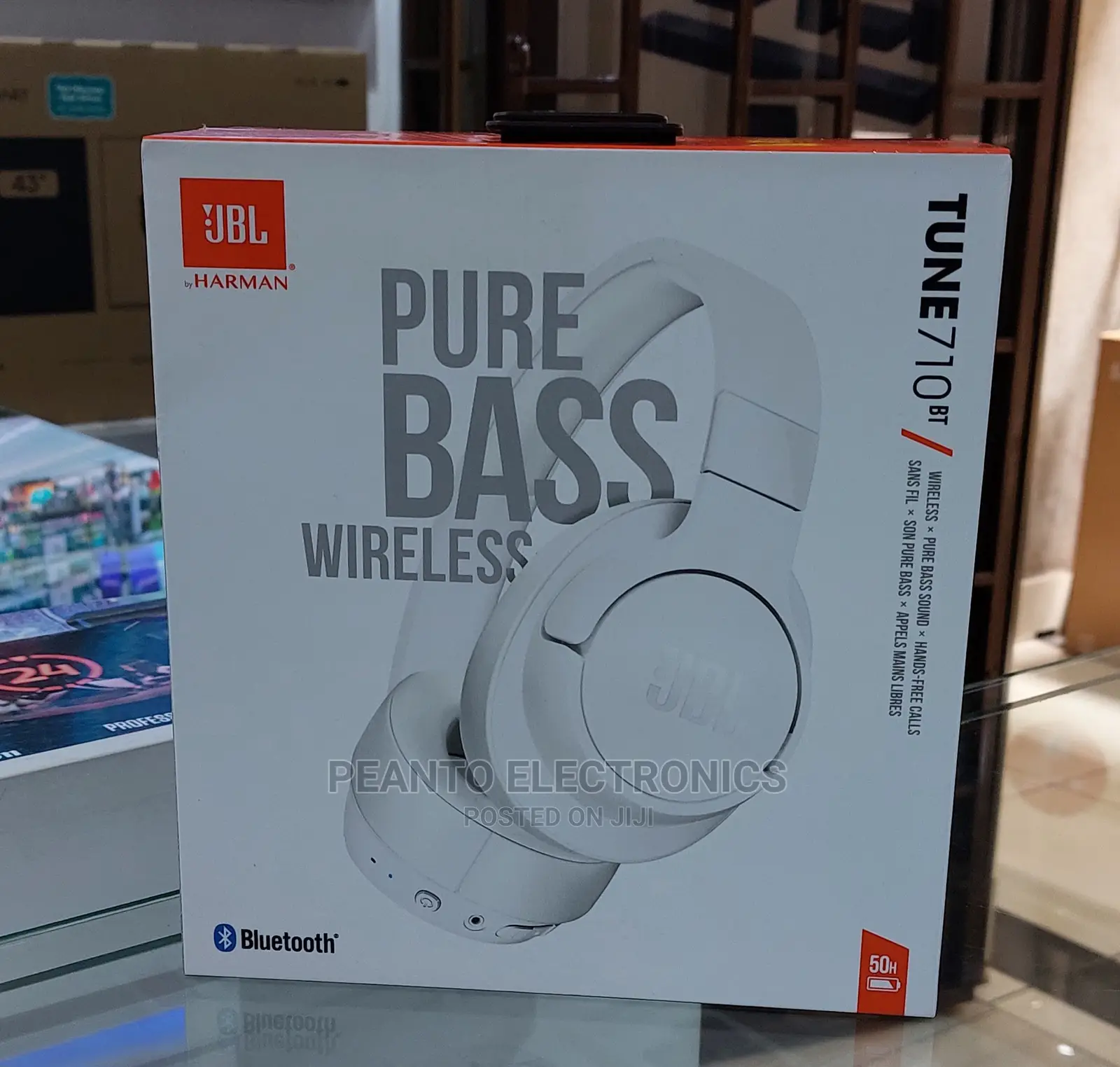JBL Tune 710bt Wireless Over-Ear Headphones 50hrs