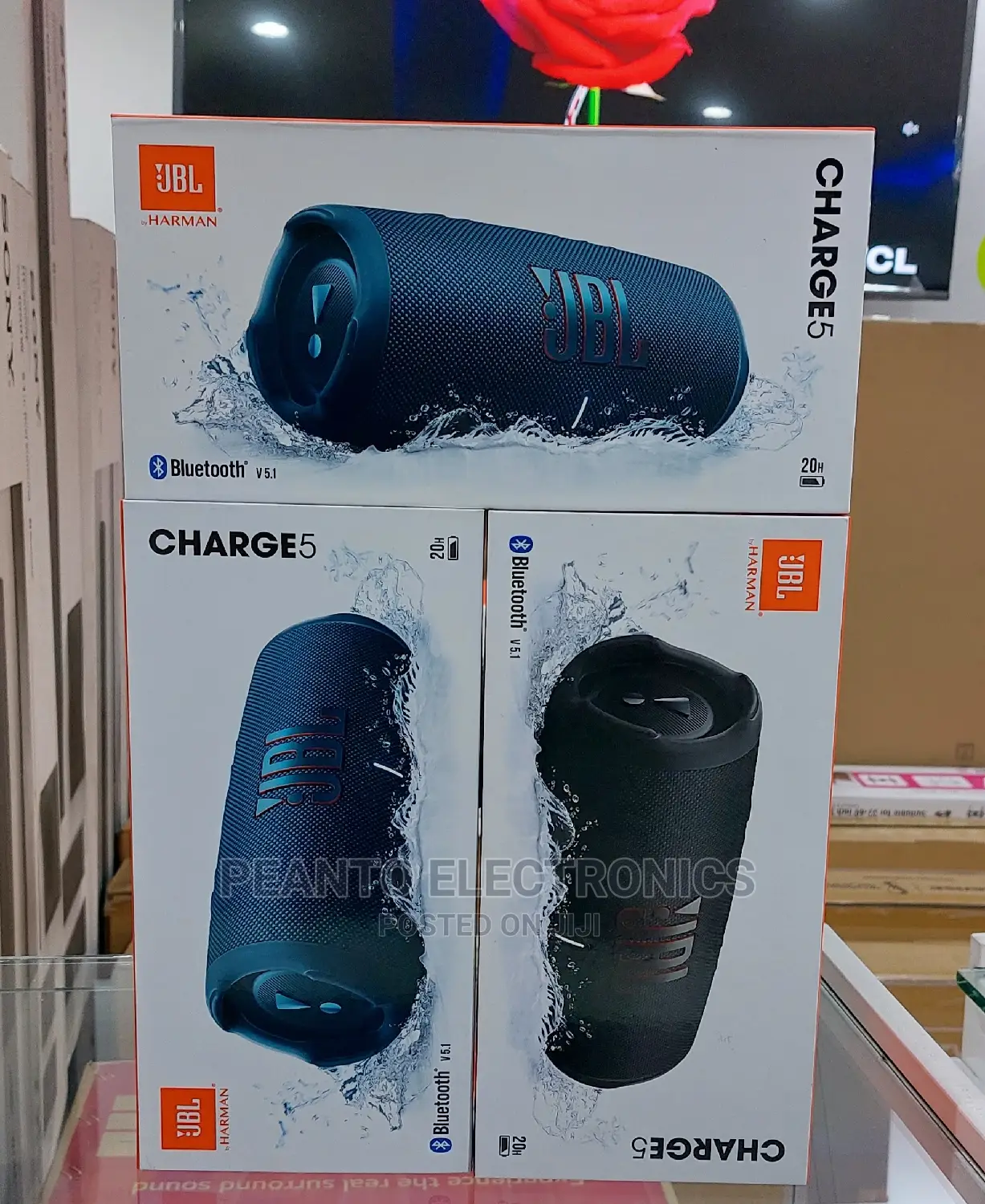 JBL Charge 5 Waterproof Portable Bluetooth Speaker