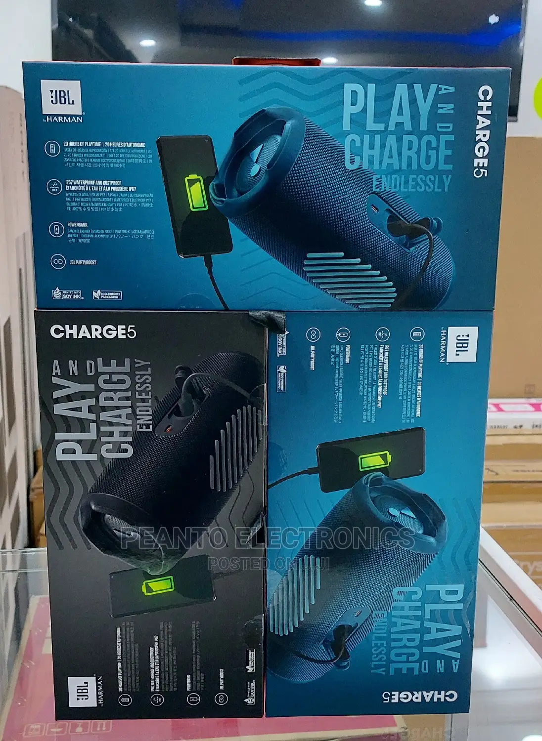 JBL Charge 5 Waterproof Portable Bluetooth Speaker