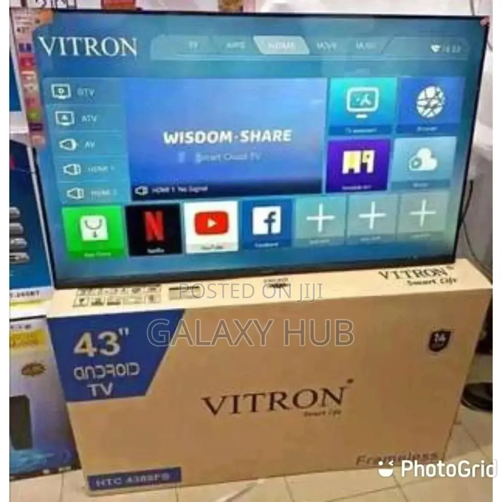 Vitron 43inches Television Smart Android Tv