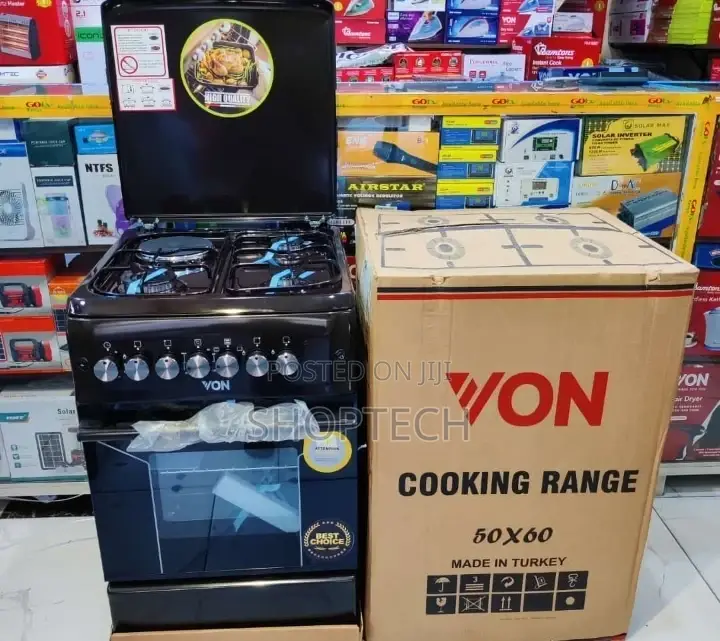 *Von Standing Cooker 3G+1E Brown in Colour