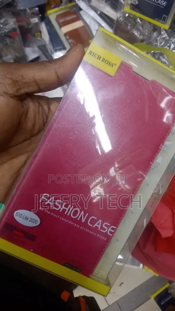 Rich Boss Flip Cover Case for Samsung S10 Lite- Pink