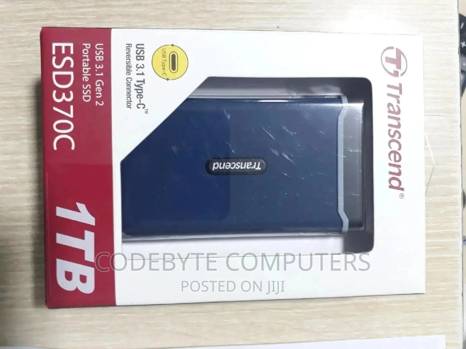 Transcend ESD370C Portable External SSD 1TB - Navy Blue