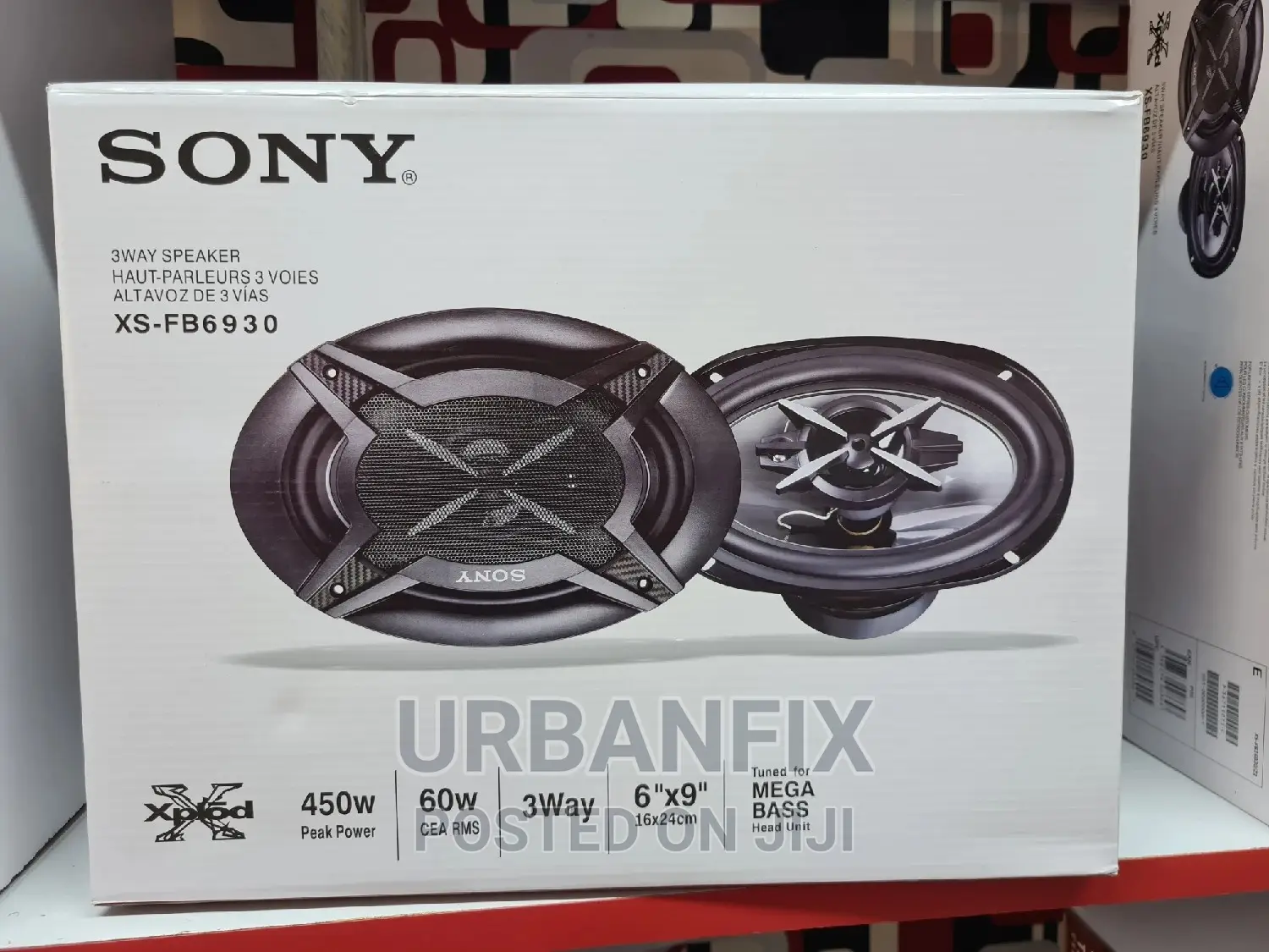 Sony 6 by 9 450 Watts Oval Midrange Speakers