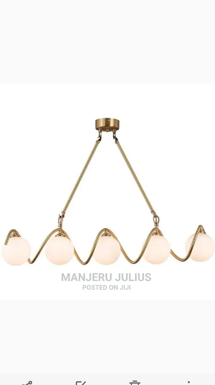 Spiral Glass Chandelier