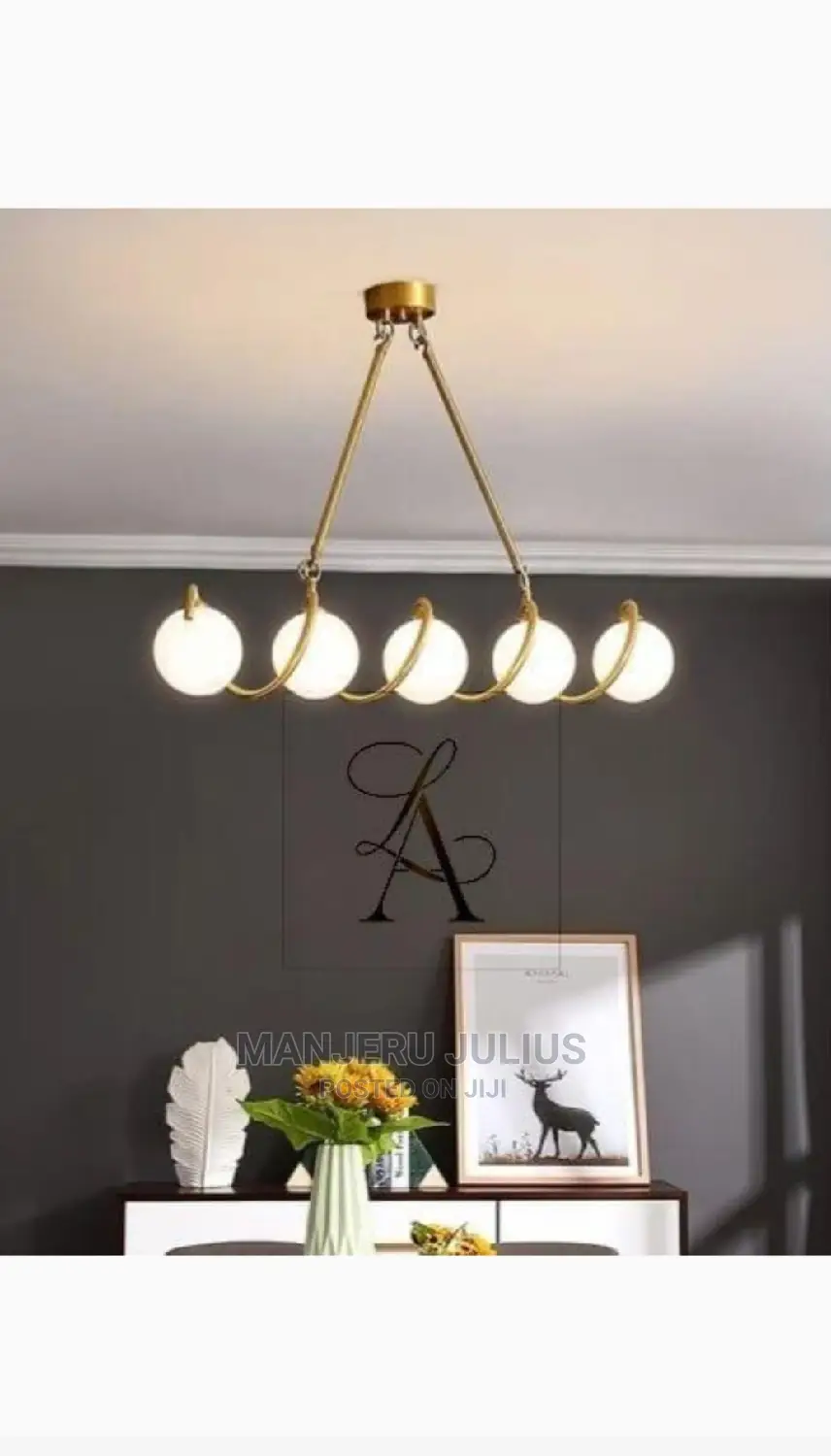 Spiral Glass Chandelier