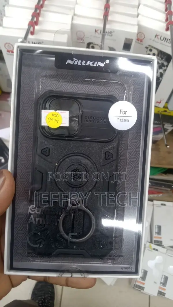 iPhone 12 Mini Nillkin Camshield Armor Metal Ring Shockproof