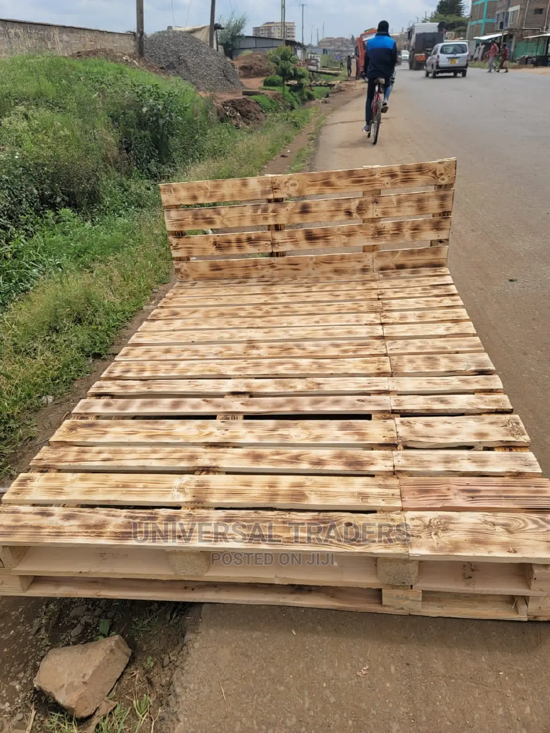 Pallets - 5*6 Pallet Bed - Wooden Pallet Bed - Detachable