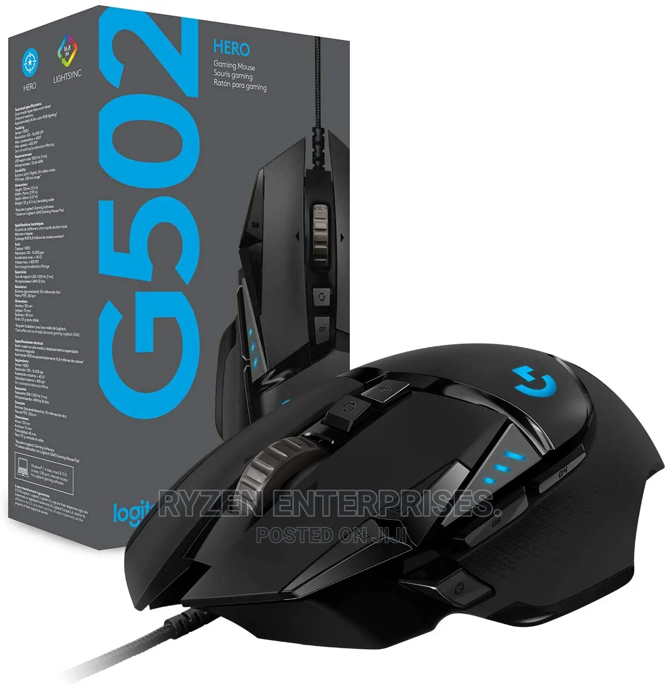 ^~`Logitech G502 Hero High Performance Gaming Mouse^~
