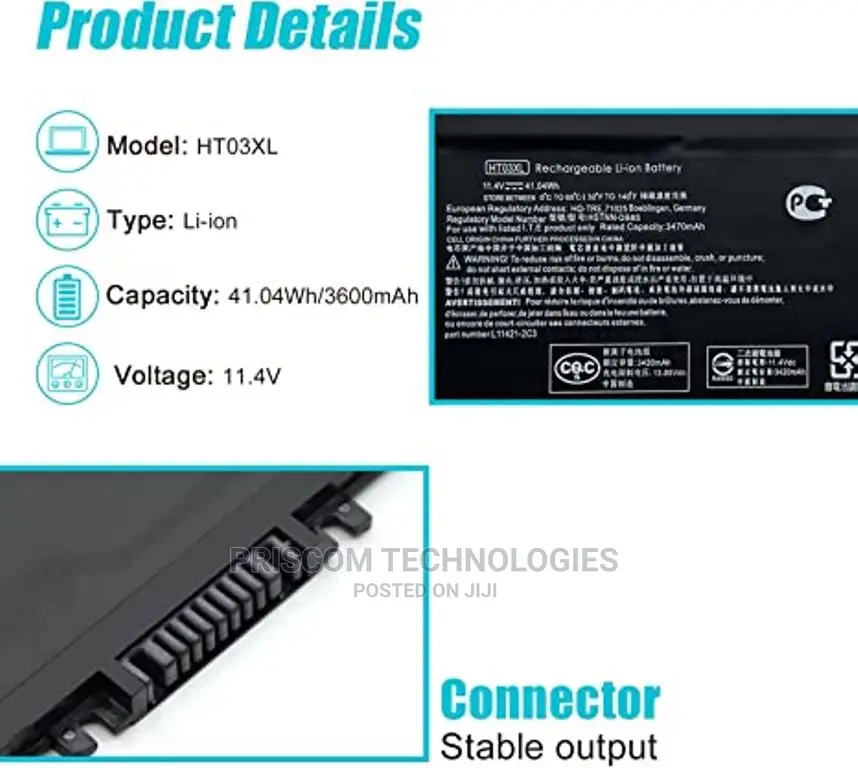 HP Pavilion 15-Cs 15-Cw 15-Cu 15-Da 15-Db 15-Dw Battery Ht03