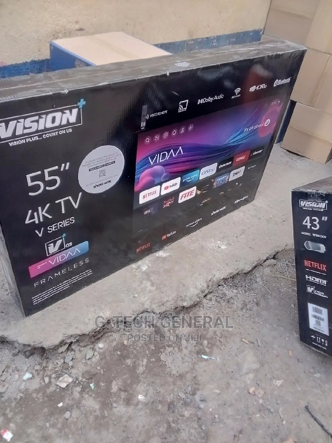 Vision Plus 55 Inches Smart Vidaa Frameless Tv