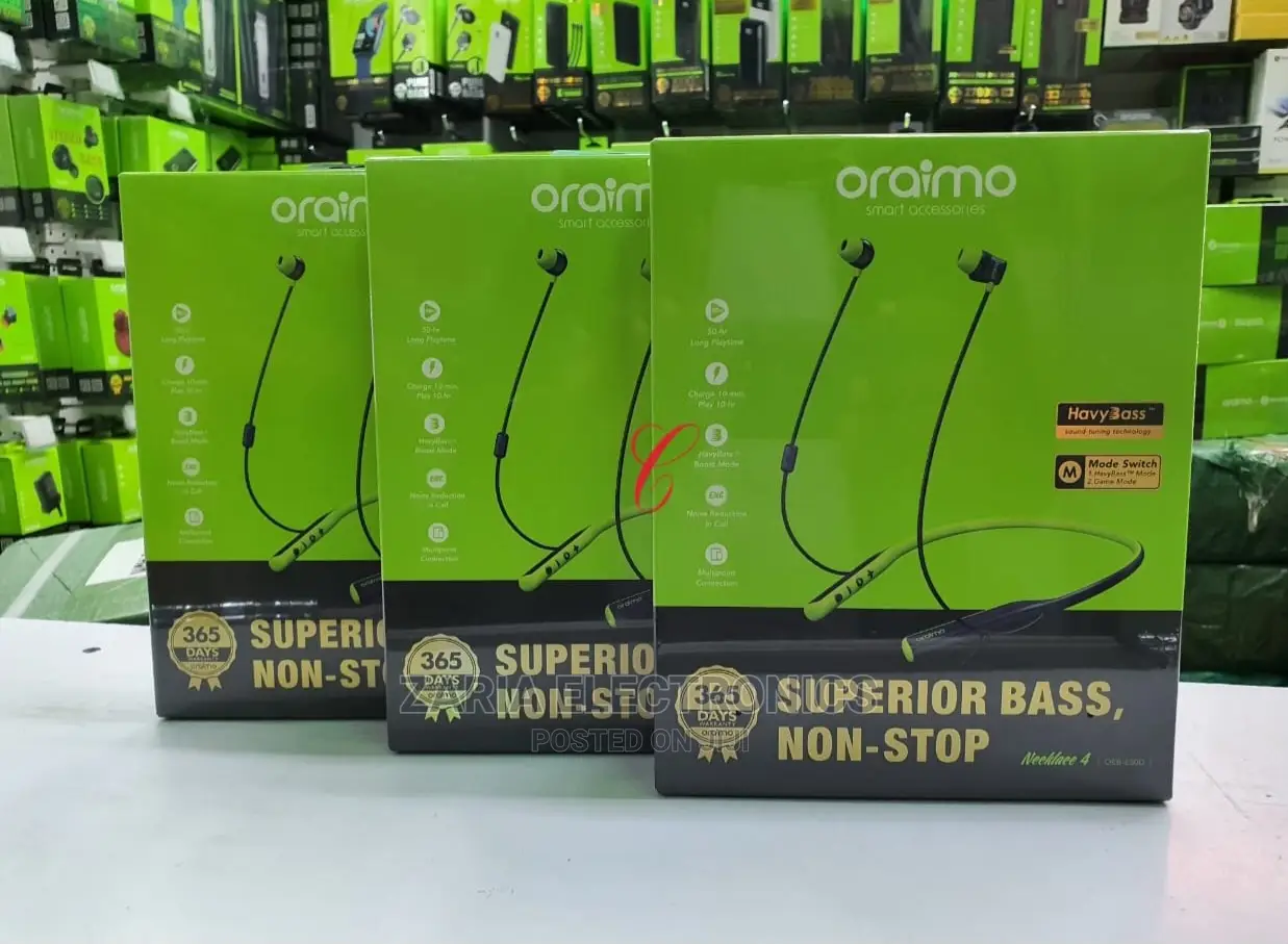 Oraimo Wireless Earphones, E50d Neckband