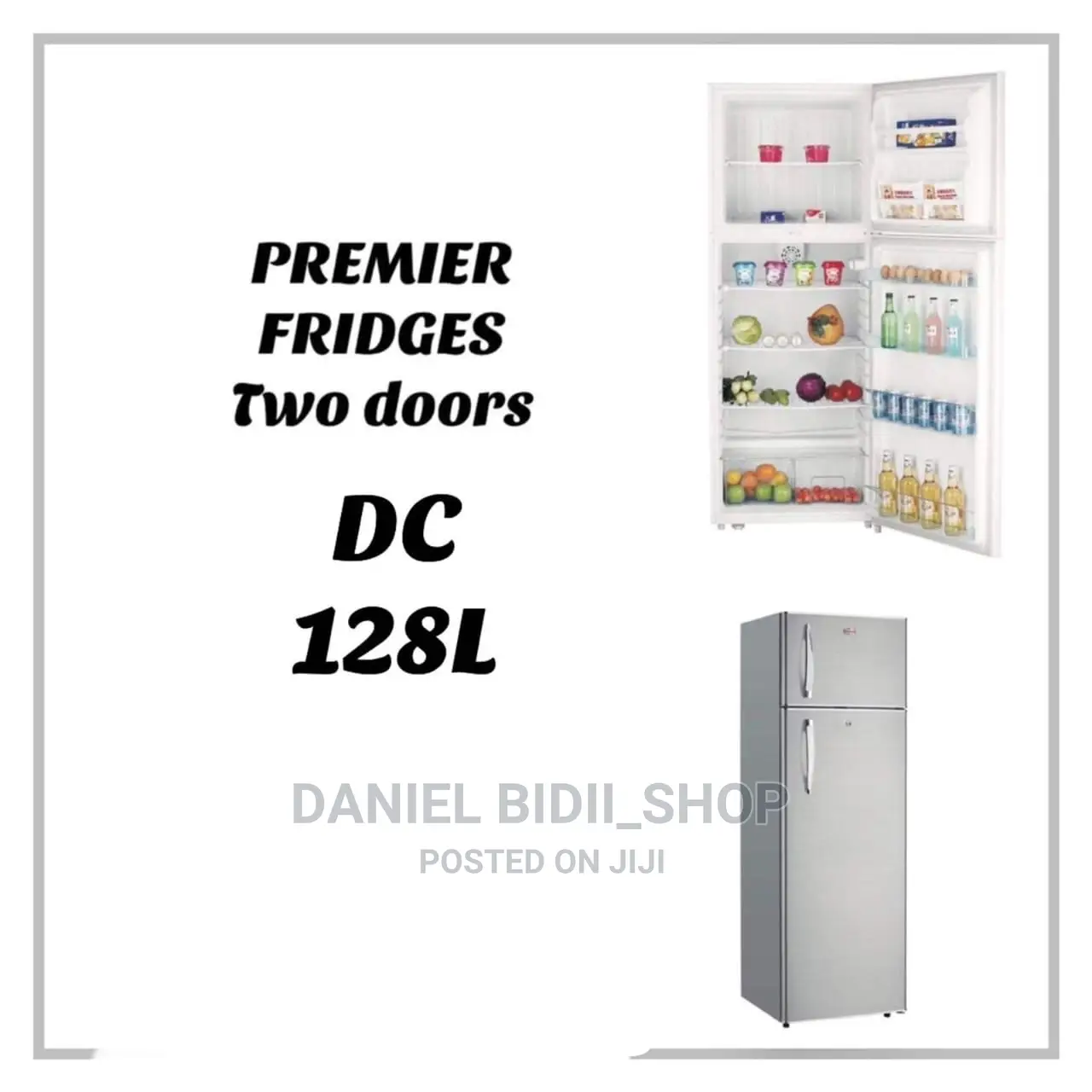 Premier 128 Litres Double Door DC/Solar Fridge