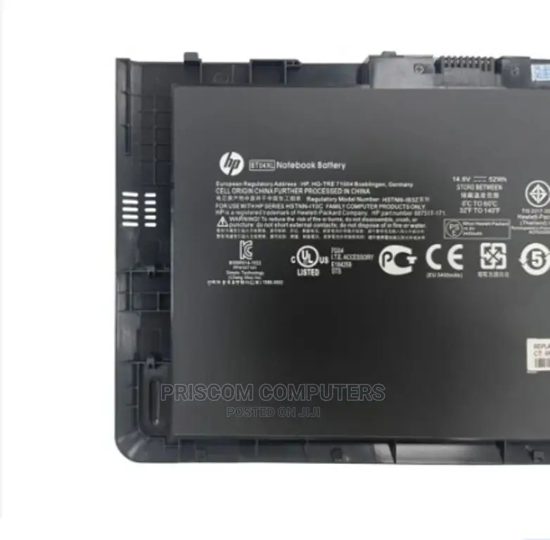 BT04XL HP Elitebook Folio 9470, 9470M, 9480M Laptop Battery