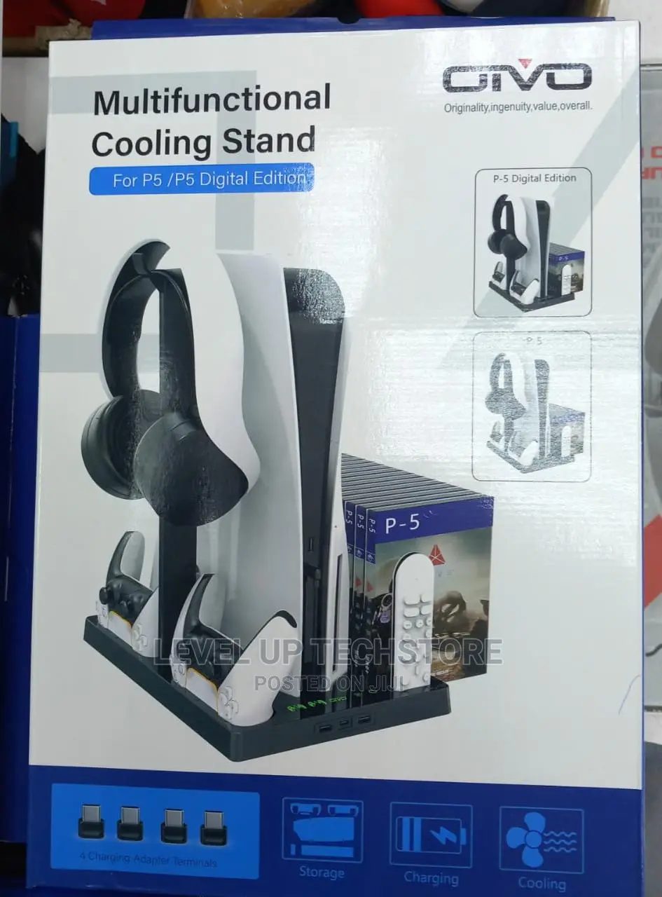 OIVO Multifunctional PS5 Stand Cooling Station