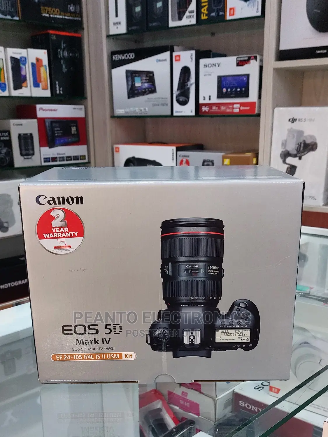 Canon Eos 5d Mark Iv DSLR Camera With 24-105mm F/4l Ii Lens