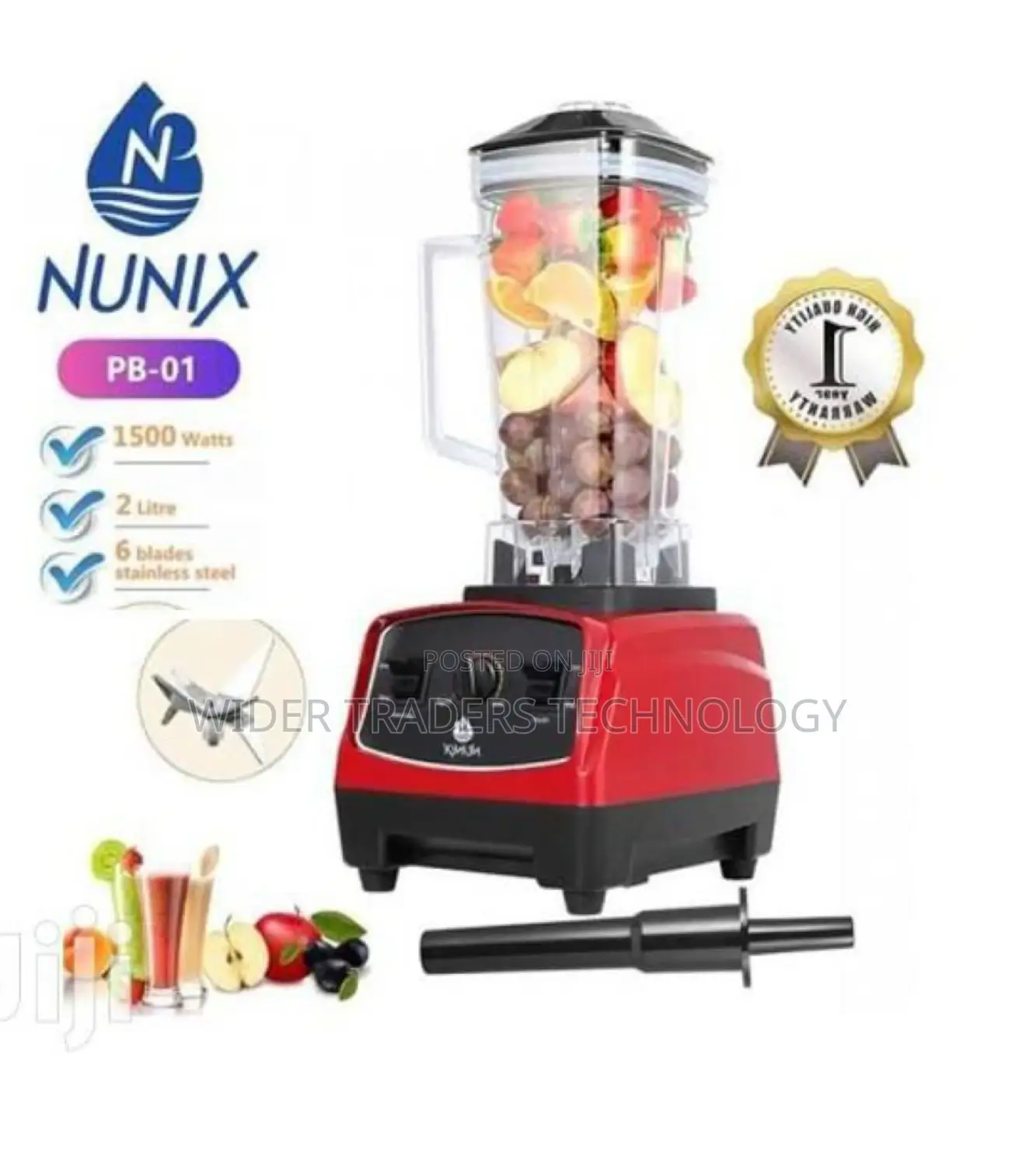 Nunix Heavy Duty Commercial Blender PB-