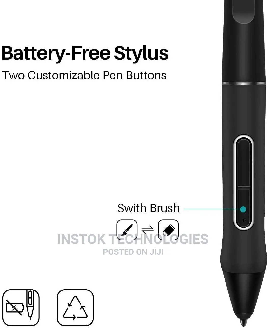 Huion Pw507 Battery-Free Stylus for Huion Kamvas PRO