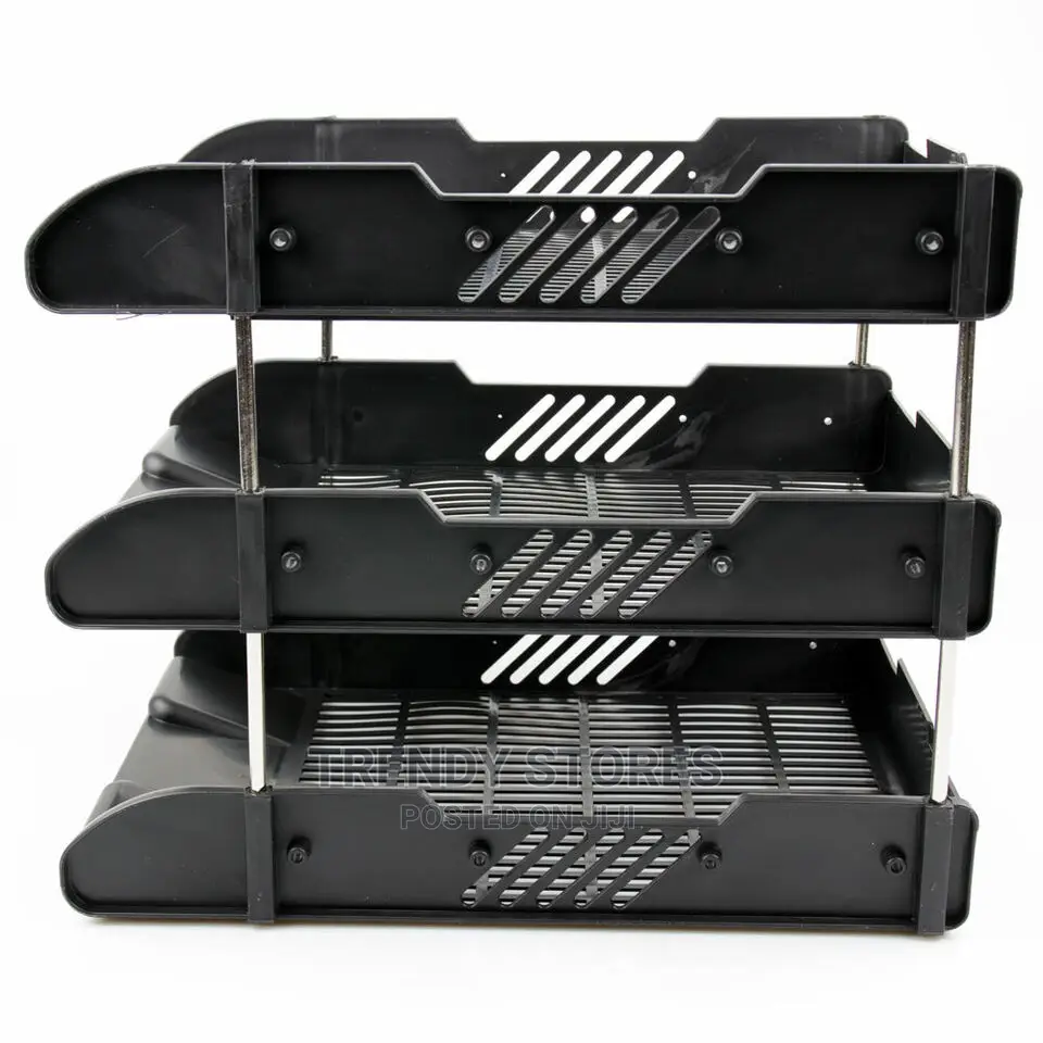 Office Filing Trays A4 Paper Storage Organiser 3 Tier