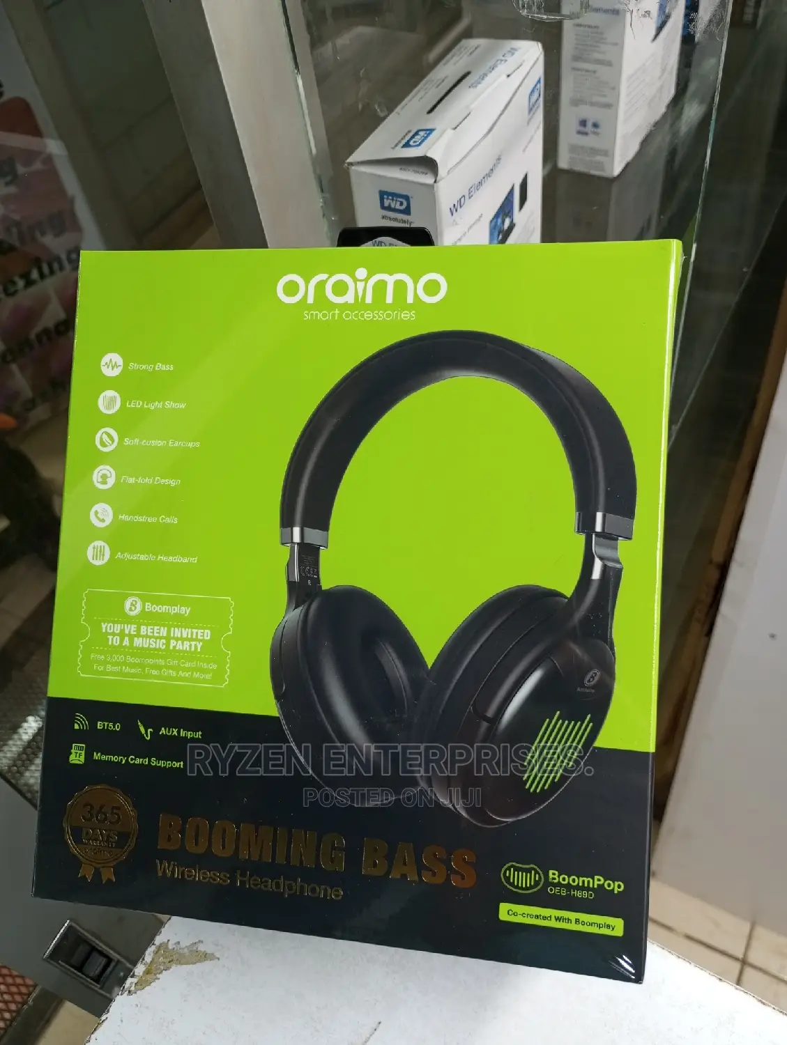 Oraimo Headset Boom Pop H89D