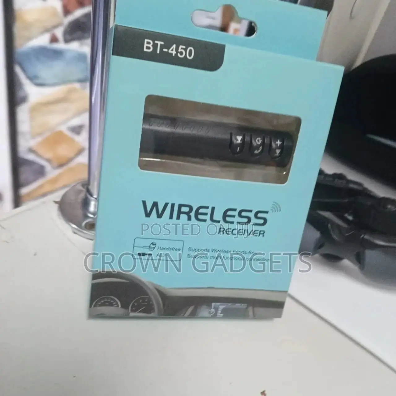 BT450 Wireless Bluetooth Receiver 3.5mm Jack Stereo