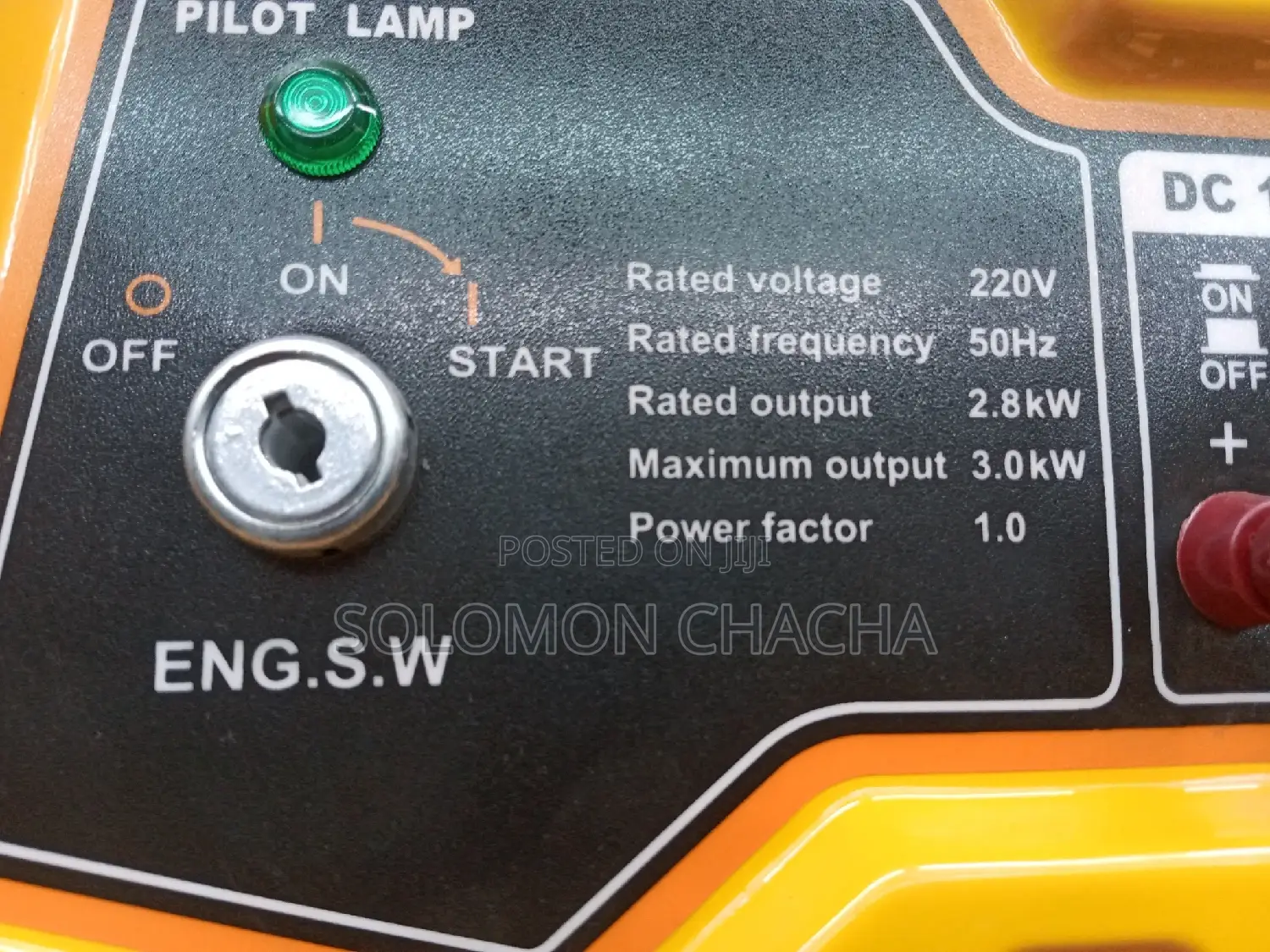 K-Power 2.8 Kw/ 3.0 Kva Gasoline Keystart Generator